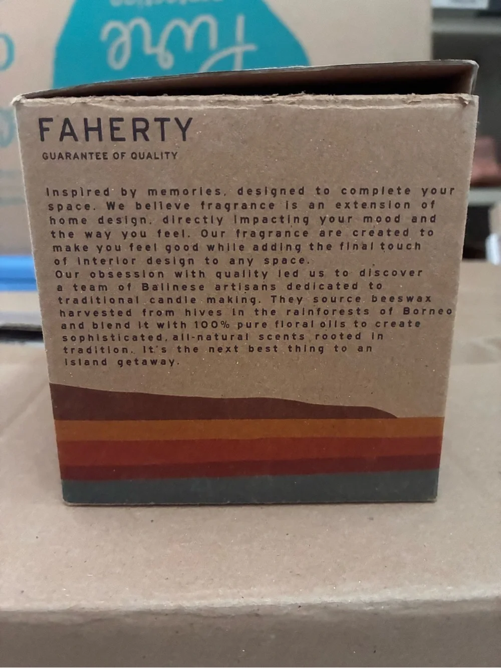 NEW Faherty Coastal Aroma Therapy Candle - Beach Bonfire
